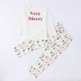 thumbnail image 1 of Christmas Family Matching Pajamas Christmas Pjs Holiday Nightwear Sleepwear Sets Long Sleeve Pjs STYLE A Green 2Y, 1 of 8