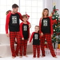 thumbnail image 1 of Christmas Family Matching Pajamas Christmas Pjs Holiday Nightwear Sleepwear Sets Long Sleeve Red and Black Plaid Pants Pjs HAPPY NEW YEAR 2026, 1 of 6
