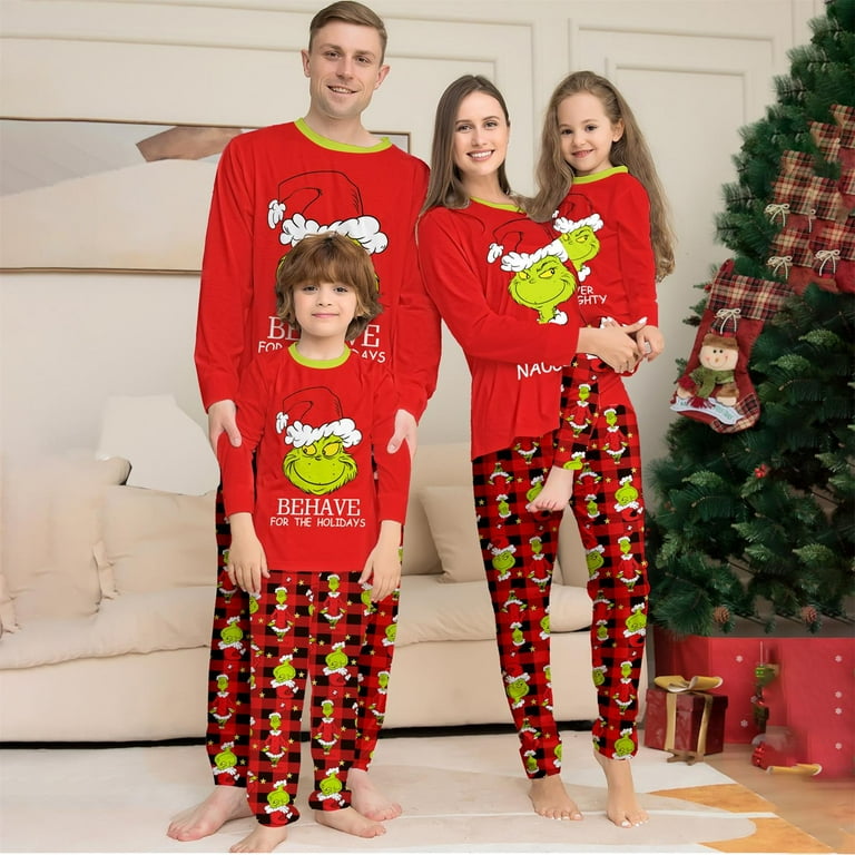 Christmas Family Matching Pajamas Gr1nch, Gr1nch Pajamas for