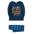 thumbnail image 1 of Christmas Family Matching Pajamas Long Sleeve Button Down Pj Set Festival Party Sleepwear, 1 of 3