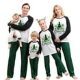 thumbnail image 1 of Christmas Family Matching Pajamas Set Xmas Pjs Holiday Pajamas Sleepwear Dad Mom Kids PJs, 1 of 4