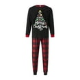 thumbnail image 1 of Christmas Family Matching Pajamas Set with Dog We Wish You A Merry Christmas Letter Soft Sleepwear, 1 of 8