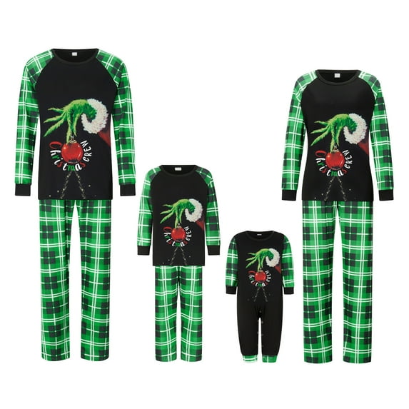 Christmas Family Matching Pajamas Sets Christmas Pjs Sleepwear Outfits for Christmas Holiday Xmas Party