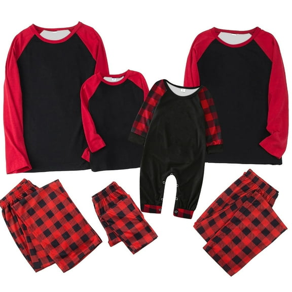 Christmas Family Matching Pajamas Sets DIY Printing, Print from Provided Picture, Warm & Loose & Skin-friendly, Long Sleeved Round Collar Pajamas Set, Xmas Festival Pjs, Christmas Theme Pajamas