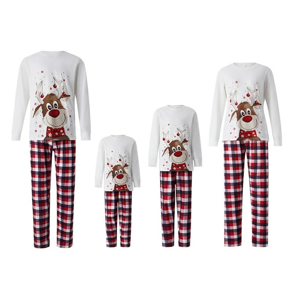 Christmas Family Matching Pajamas Sets Holiday Pajama PJ Sets Xmas Jammies for Family
