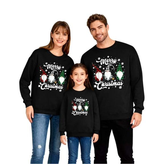 Christmas Family Matching Pajamas Sets, Merry Christmas Pajamas Warm Flannel, Long Sleeved Crew Neck Sweatshirt, Xmas Festival Pjs, Christmas Theme Pajamas, Christmas Gifts