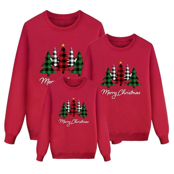Christmas Family Matching Pajamas Sets, Merry Christmas Pajamas Warm Flannel, Long Sleeved Crew Neck Sweatshirt, Xmas Festival Pjs, Christmas Theme Pajamas, Christmas Gifts