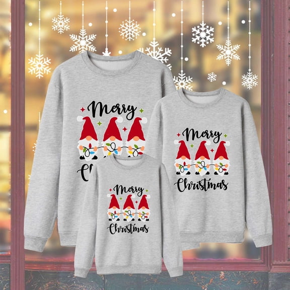Christmas Family Matching Pajamas Sets, Merry Christmas Pajamas Warm Flannel, Long Sleeved Crew Neck Sweatshirt, Xmas Festival Pjs, Christmas Theme Pajamas, Christmas Gifts