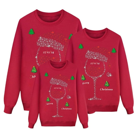 Christmas Family Matching Pajamas Sets, Merry Christmas Pajamas Warm Flannel, Long Sleeved Crew Neck Sweatshirt, Xmas Festival Pjs, Christmas Theme Pajamas, Christmas Gifts