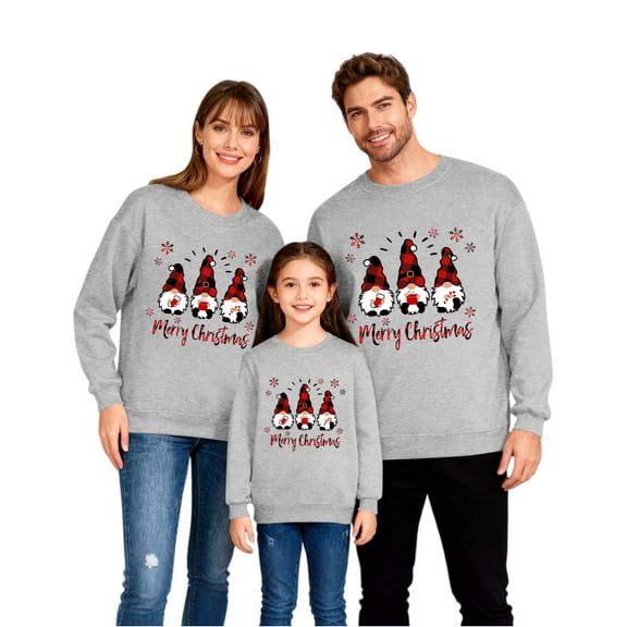 Christmas Family Matching Pajamas Sets, Merry Christmas Pajamas Warm Flannel, Long Sleeved Crew Neck Sweatshirt, Xmas Festival Pjs, Christmas Theme Pajamas, Christmas Gifts
