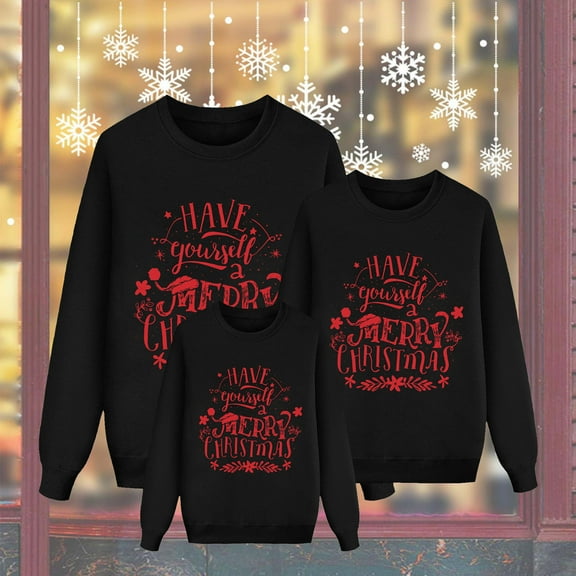Christmas Family Matching Pajamas Sets, Merry Christmas Pajamas Warm Flannel, Long Sleeved Crew Neck Sweatshirt, Xmas Festival Pjs, Christmas Theme Pajamas, Christmas Gifts