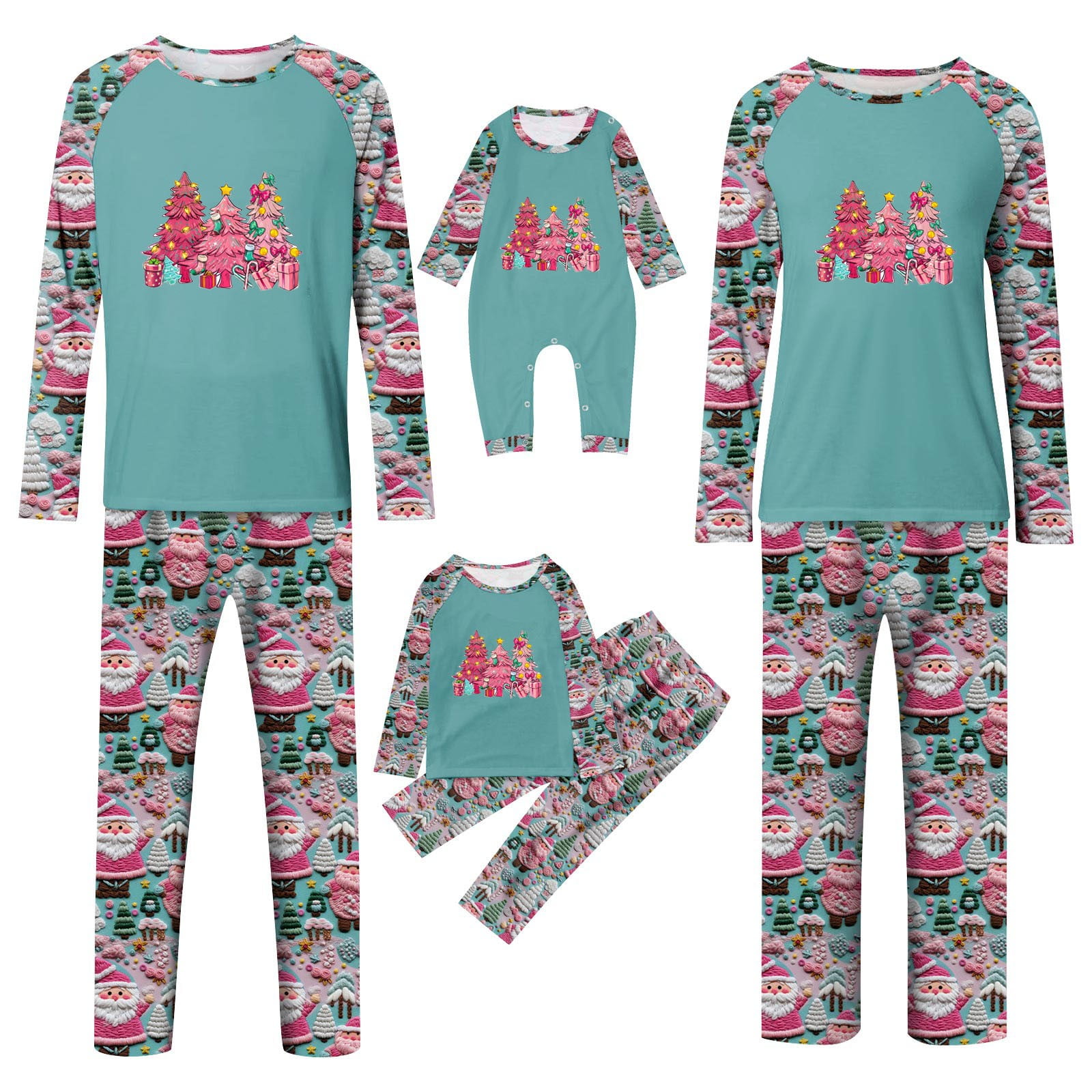 Christmas Family Matching Pajamas Sets, Warm & Loose & Skin-friendly ...