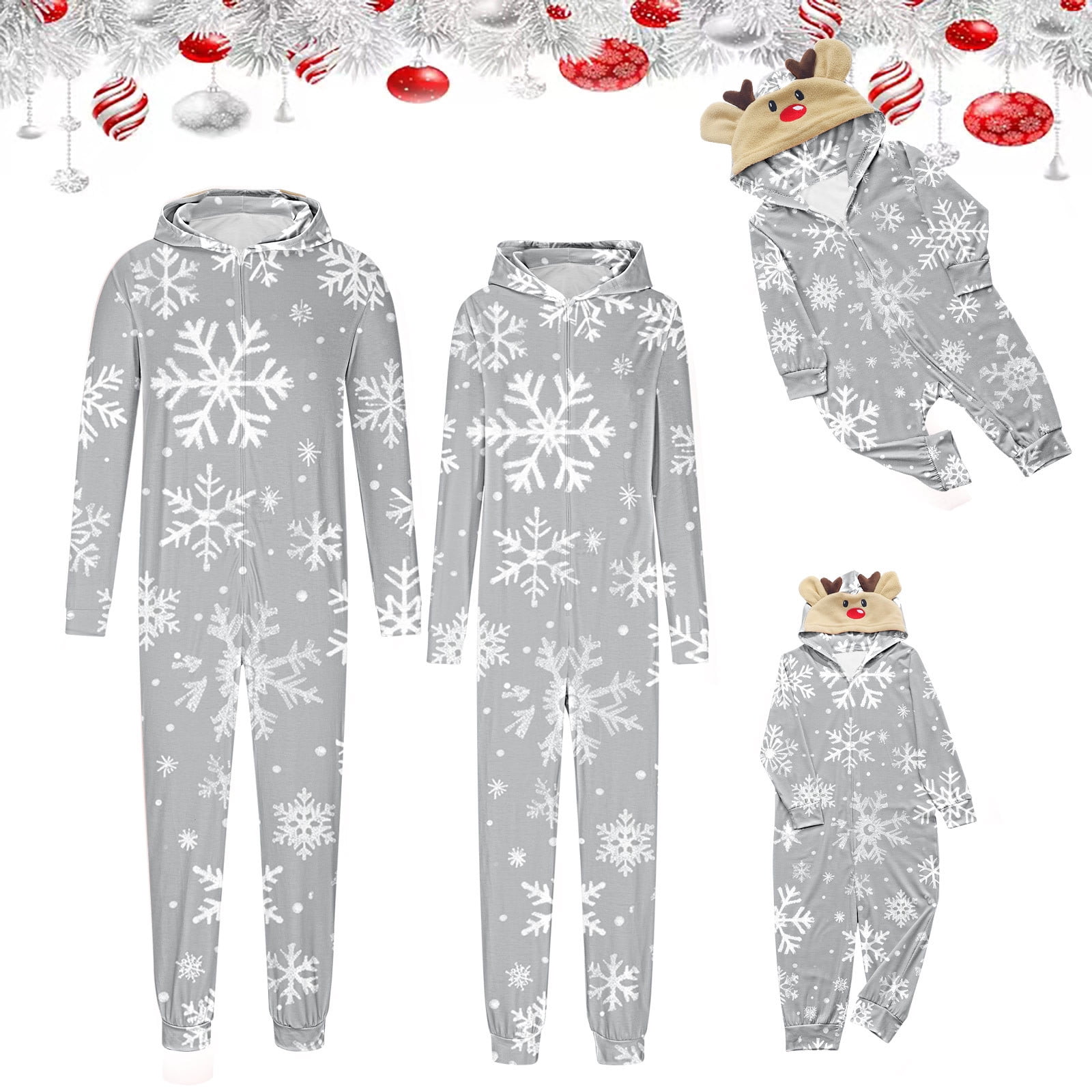 Matching Christmas Outfits - Christmas Fashion Printed Plush Long ...