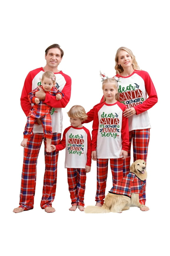 Christmas Family Pajamas Matching Pajamas Sets Xmas Holiday Sleepwear Christmas Pjs for Adult Kid Baby