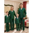 thumbnail image 1 of Christmas Family Pajamas Matching Set, Long Sleeve Shirt with Pants Plaid Sleepwear Loungewear, 1 of 10