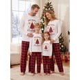 thumbnail image 1 of Christmas Family Pajamas Matching Set Long Sleeve Tops and Plaid Pants Set, 1 of 10