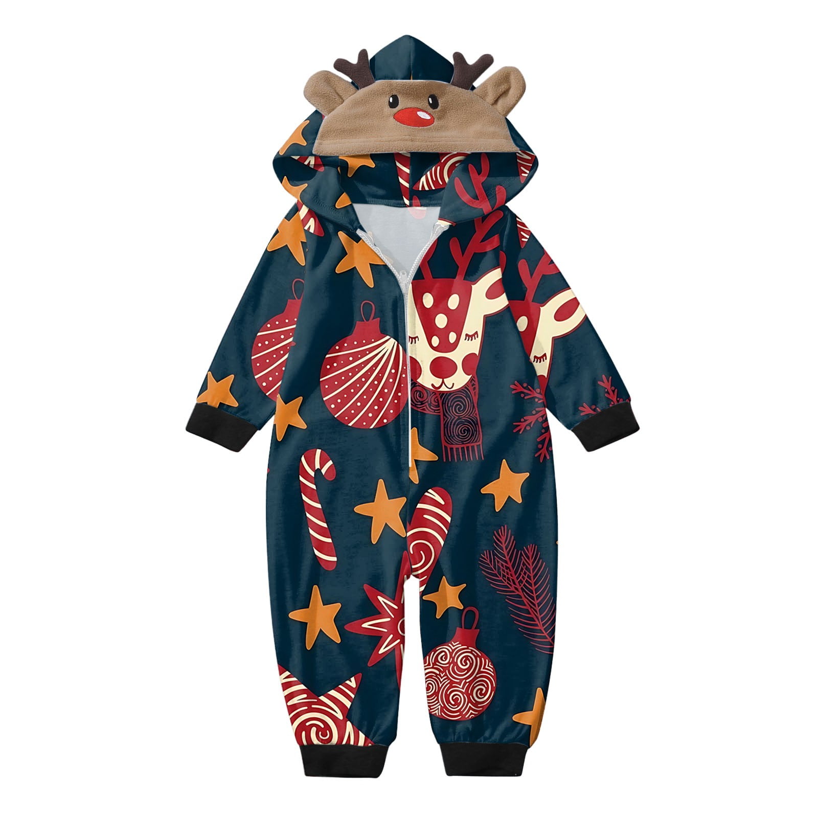 Christmas Family Pajamas Matching Sets Baby Jumpsuit for Christmas Deer