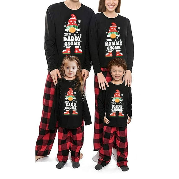 Christmas Family Pajamas Matching Sets Christmas Sleepwear Parent-Child Pjs Outfit for Christmas Holiday Xmas Party