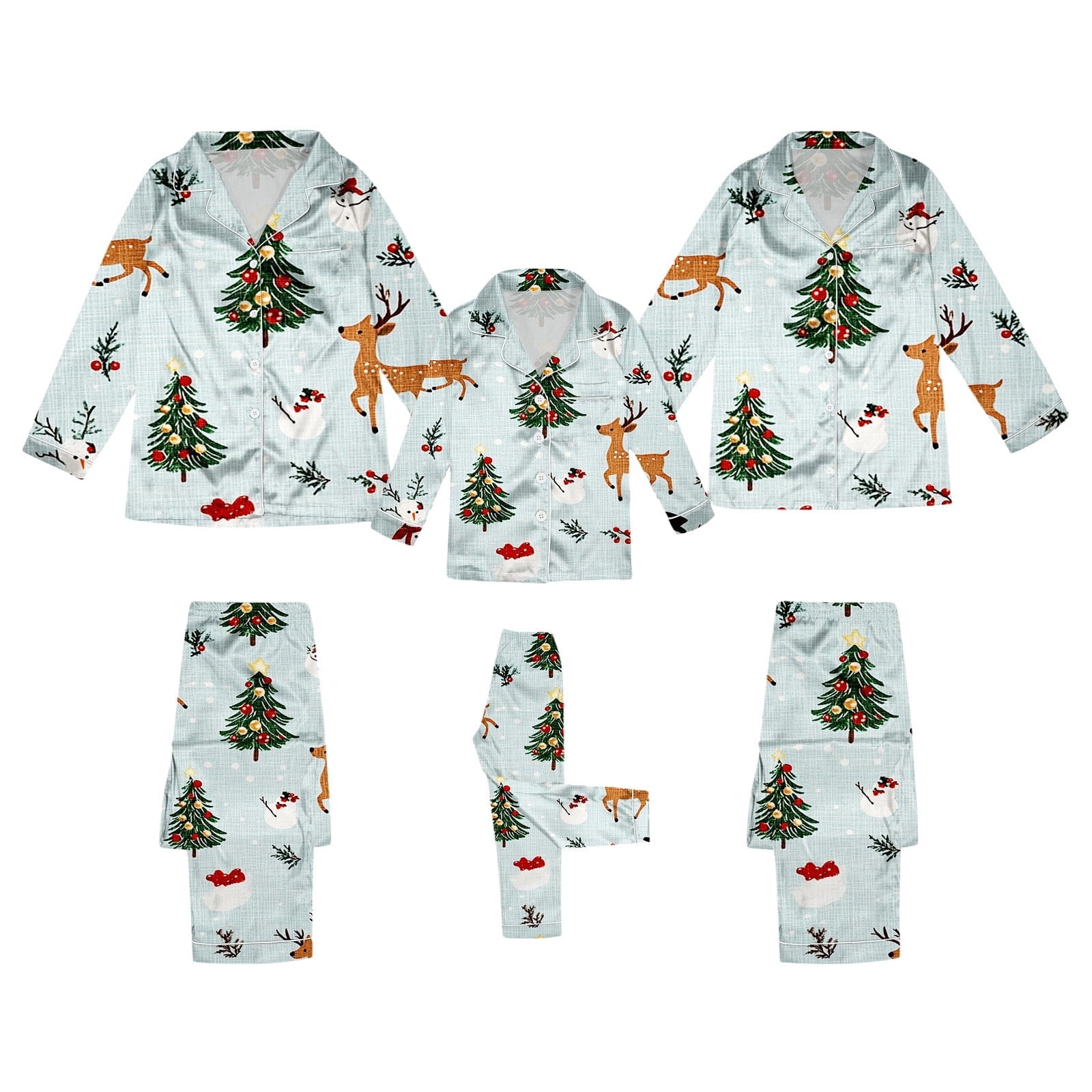 Christmas Family Pajamas Matching Sets Classic Christmas Letter Print ...