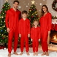 thumbnail image 1 of Christmas Family Pajamas Matching Sets Long Sleeve Zip up Holiday Nightwear Christmas Holiday Outfit Sleepwear, 1 of 6