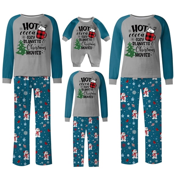 Christmas Family Pajamas Matching Sets, Merry Christmas Family Pjs Xmas Long Sleeved Top and Pants Family Set Parent Checkered Pjs Xmas, Pajamas for Family Couples Women Men