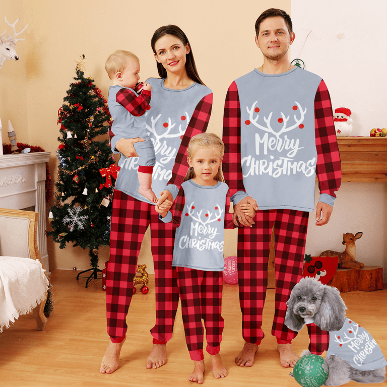 Christmas Family Pajamas Set Up To Date Family Matching Pajamas for Daily Walmart