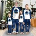 thumbnail image 1 of Christmas Family Pajamas With Dog Bigfoot Believe, Buffalo Plaid Pajamas, Extended Sizes Available, 1 of 7