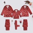 thumbnail image 1 of Christmas Family Pjs Satin Pajamas Long Sleeve Button-Down Nightwear Matching Christmas Outfits Christmas Pajamas for Womens, 1 of 6