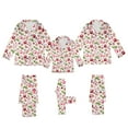Christmas Family Silk Pajamas Matching Sets Silk Satin Shirts Pants