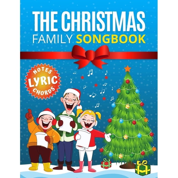 The Christmas Family Songbook - notes, lyrics, chords: Most Beautiful Christmas Songs - 15 Sing Along Favorites. Sheet music notes with names. Popular
