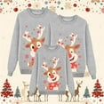thumbnail image 1 of Christmas Family Sweatshirts Christmas Printed Long Sleeve Pullover Crew Neck Christmas Family Matching Outfits Women Christmas sweatshirt, 1 of 5