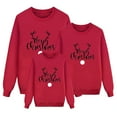 thumbnail image 1 of Christmas Family Sweatshirts Family Matching Outfits Pullover Crew Neck Long Sleeve Christmas Printed Family Christmas Sweaters Matching Christmas Sweatshirt for Kids, 1 of 4