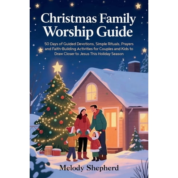 Christmas Family Worship Guide: 50 Days of Guided Devotions, Simple Rituals, Prayers and Faith Building Activities for C, (Paperback)