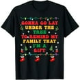 thumbnail image 1 of Christmas Family Xmas Pajamas Gonna Go Lay Under The Tree T-Shirt, 1 of 7