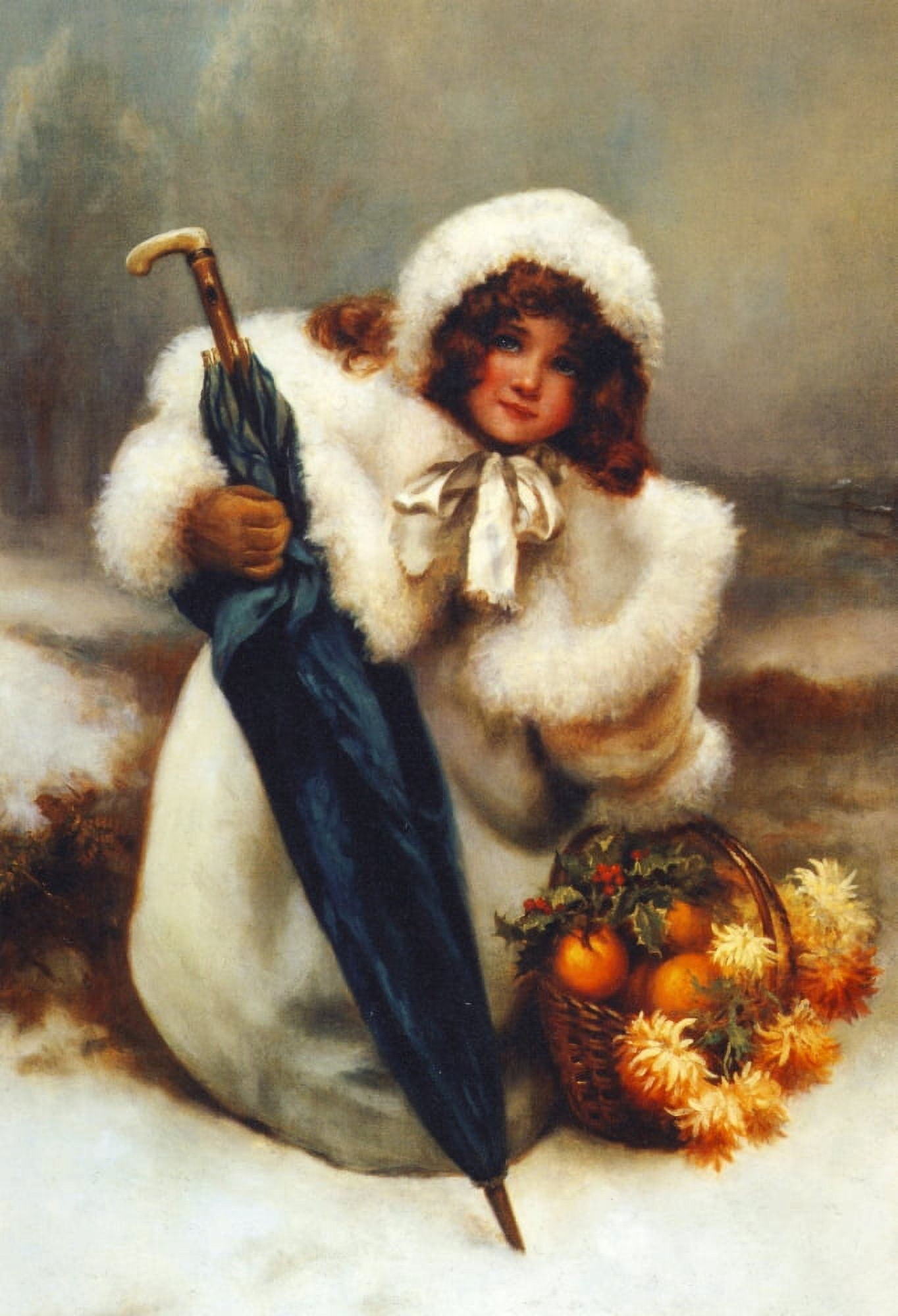 Christmas Fare Canvas Art - Norman Prescott Davies (18 x 24)