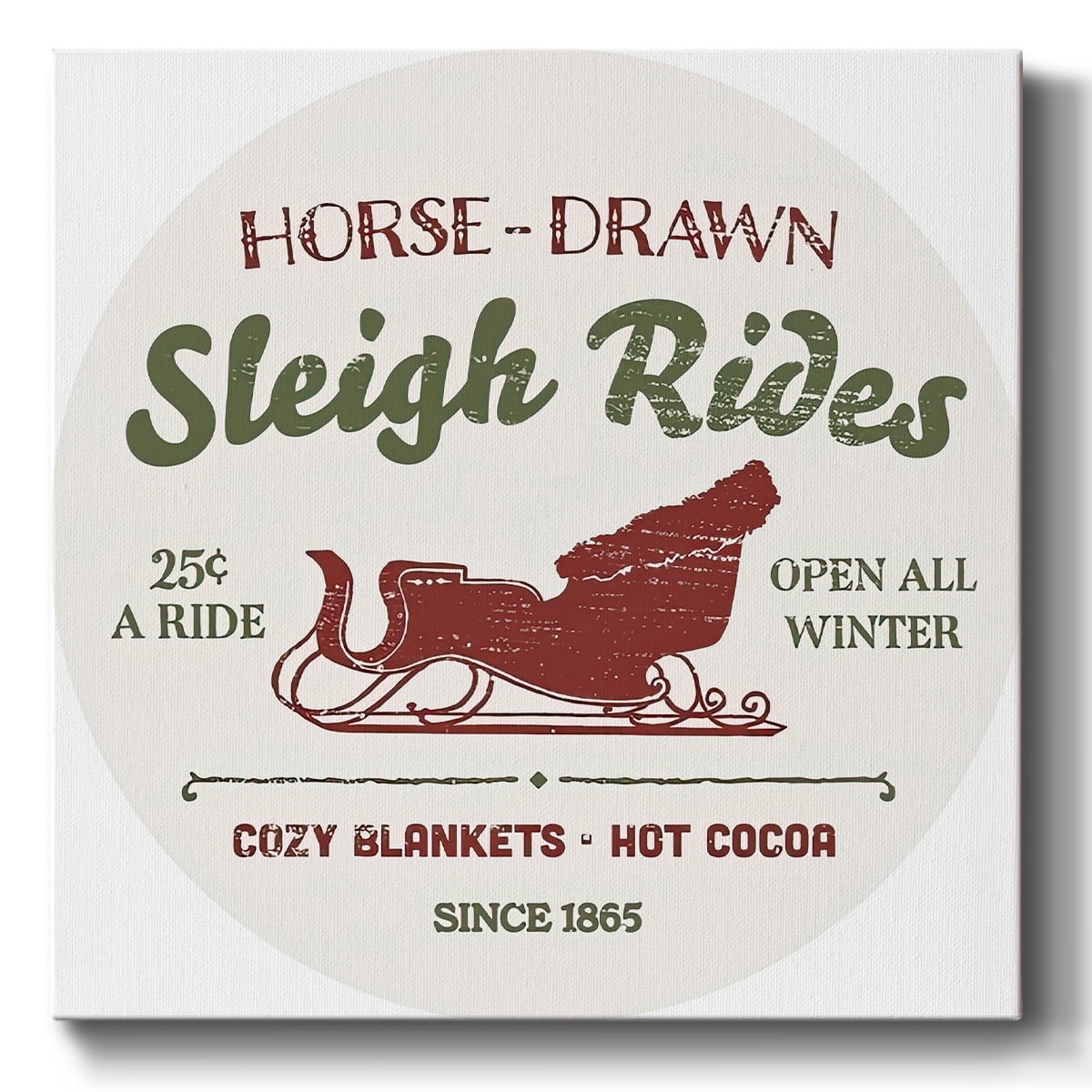 Christmas Farm Sign Collection C- Gallery Wrapped Canvas
