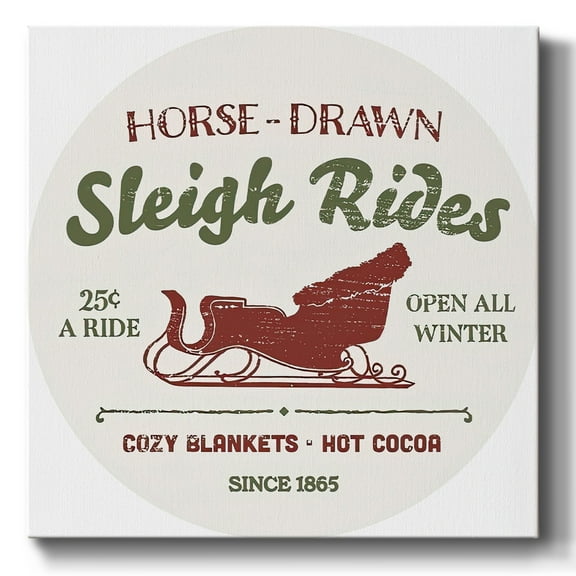 Christmas Farm Sign Collection C- Gallery Wrapped Canvas