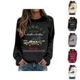 thumbnail image 1 of Christmas Farm Sweatshirts for Women 2025 Long Sleeve Crewneck Xmas Holiday Graphic Sweatshirt Pullover Tops, 1 of 5