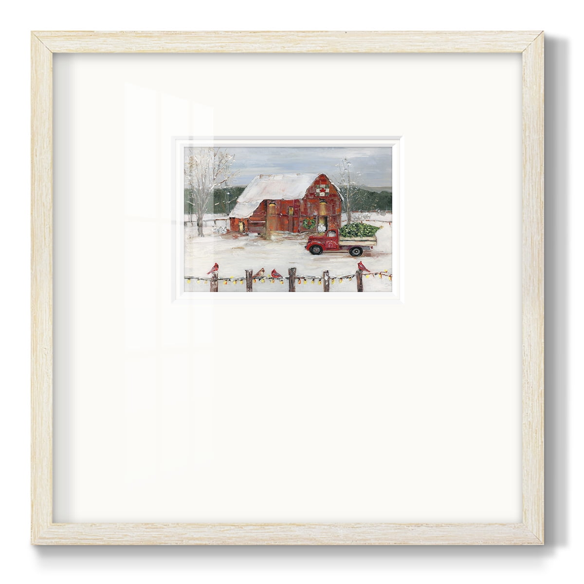 Christmas FarmyardPremium Framed Print