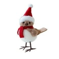thumbnail image 1 of Christmas Faux Foam Bird Decorations, Red Scarf Hat Bird Ornaments, Christmas Tree Decor, Holiday Atmosphere Decoration, Lightweight Foam Material, 1 of 6
