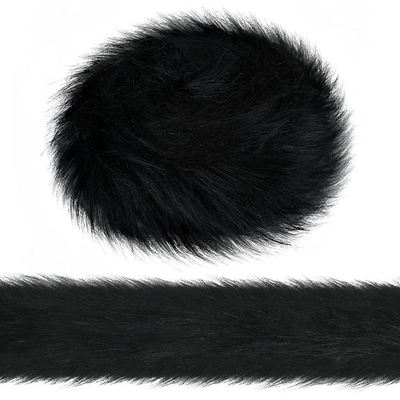 Christmas Faux Fur Ribbon Faux Fur Ribbon Trim Faux Fur Fabric Roll Winter Holiday Garland Ornament for Christmas Tree Wreath Bows Clothing Party Supplies