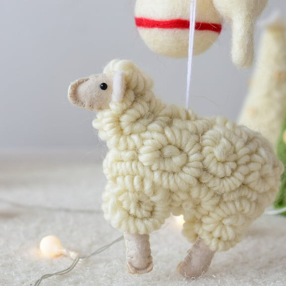 Christmas Felt Decoration Sheep N8032Z - Tree Ornament Christmas Pendant Home Hanging Christmas Decoration Home Decor
