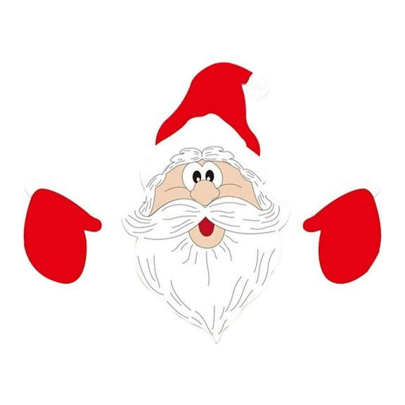 Christmas Fence Peeker Decoration,Santa Claus Peeking Garden Yard Sign,Outdoor Xmas DIY Cute Garden Fence Sign Ornament for Home Yard Art Patio Holiday Decor