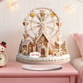 thumbnail image 1 of Christmas Ferris Wheel Sign,Gingerbread House Christmas Decorations Indoor Sign,Acrylic Decorative Sign Carousel 2d Flat Print Acrylic Decorative Desktop Decoration for Home Office Garden with Stand, 1 of 8