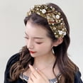 thumbnail image 1 of Christmas Festival Headband for Women Wide Turban Style Holiday Hair Accessory Decorative Hairband, 1 of 5