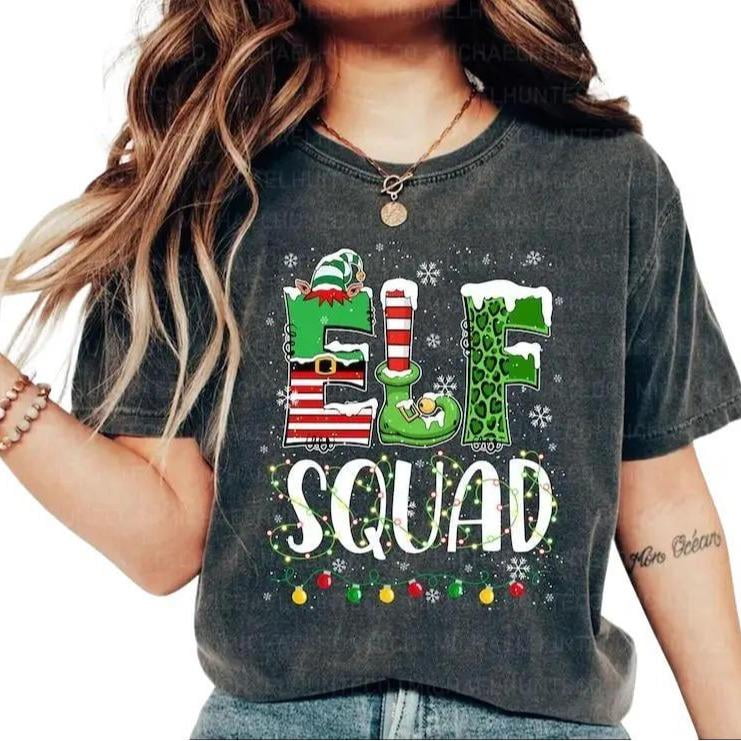 Christmas Festive Elf Squad Christmas Winter Holiday Xmas Funny