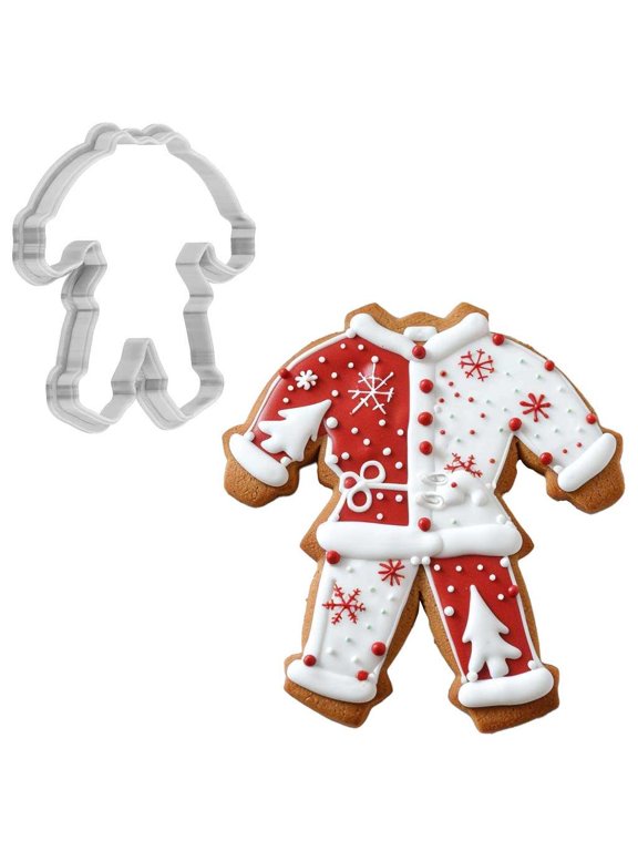 Christmas Festive Pajamas Cookie Cutter 4 Inch Made in USA by WONDERTORY