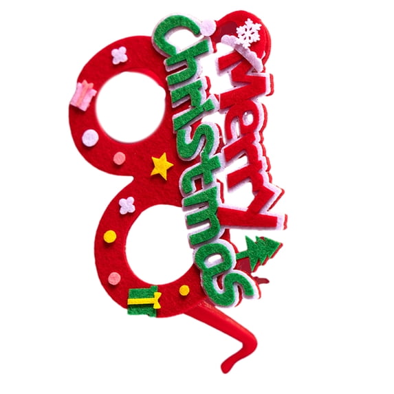 Christmas Festive Party Eye Glasses Frames Set of 5 Novelty Cartoon Eyeglasses Frames Set for Kids and Adults