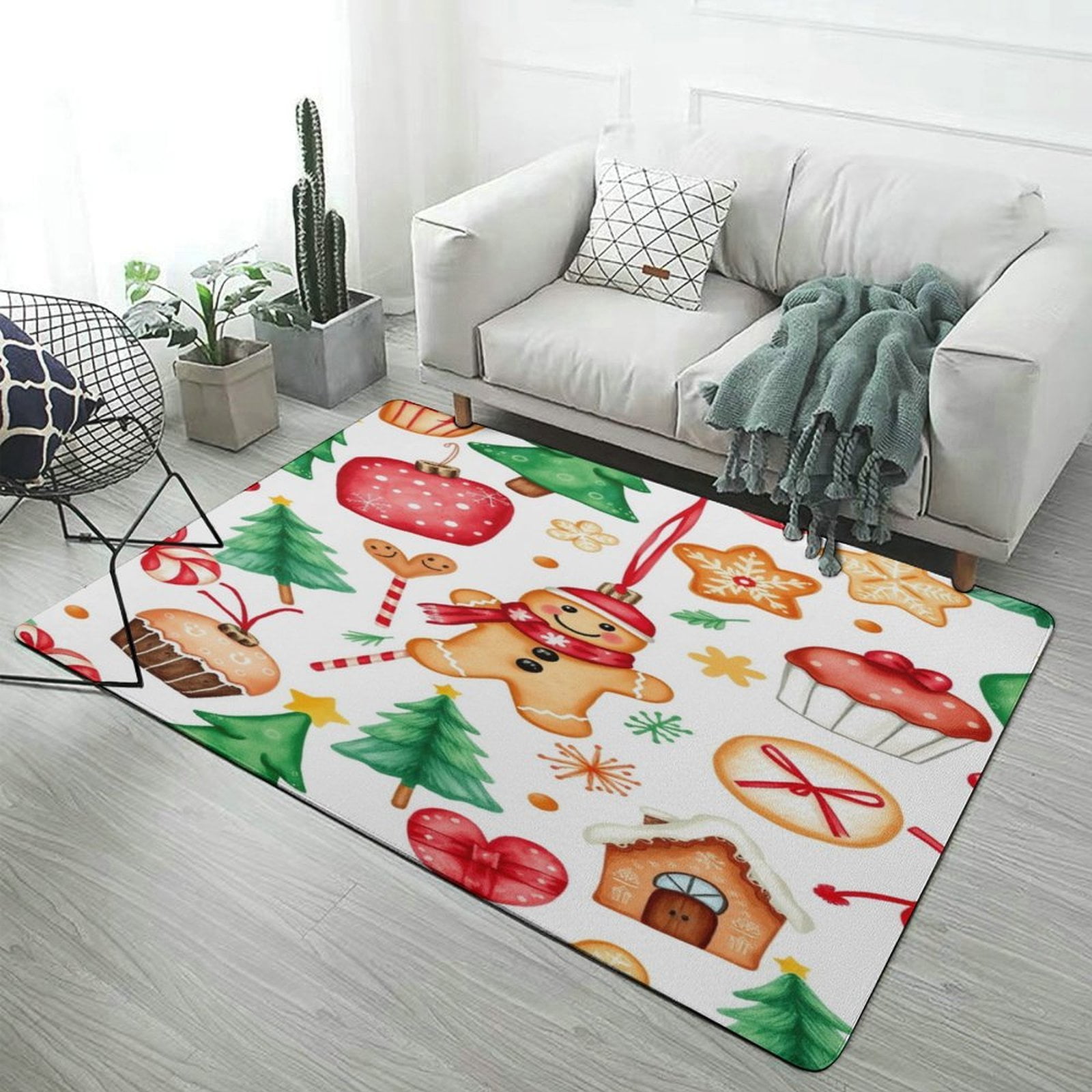 Christmas Festive Pattern Carpet Area Rug Room Living Room Bedroom Christmas Festive Pattern Carpet Area Rug Room Living Room Bedroom