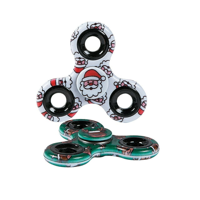 Christmas Fidget Spinners - Toys - 6 Pieces